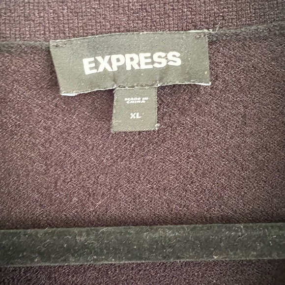 Express Black and Orange Geometric Men's Shirt - Picture 2 of 4